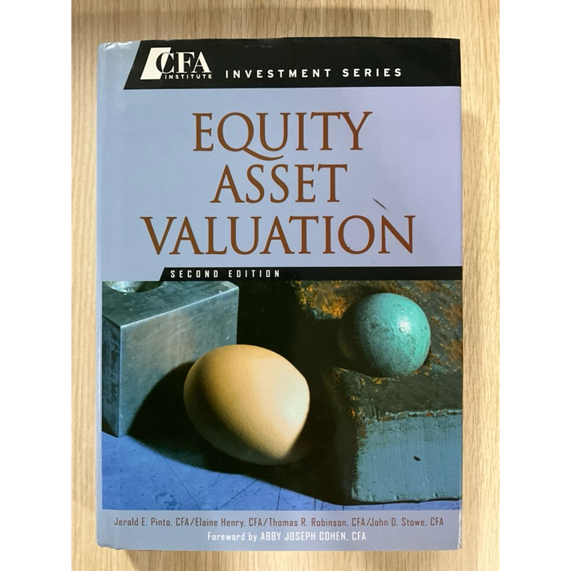 ตำรา Equity Asset Valuation (Second Edition) CFA
