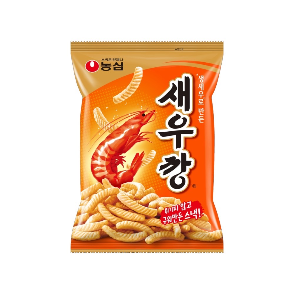 [ของแท้] 새우깡 Nongshim Shrimp Flavored Cracker (ข้าวเกรียบกุ้ง) 90g