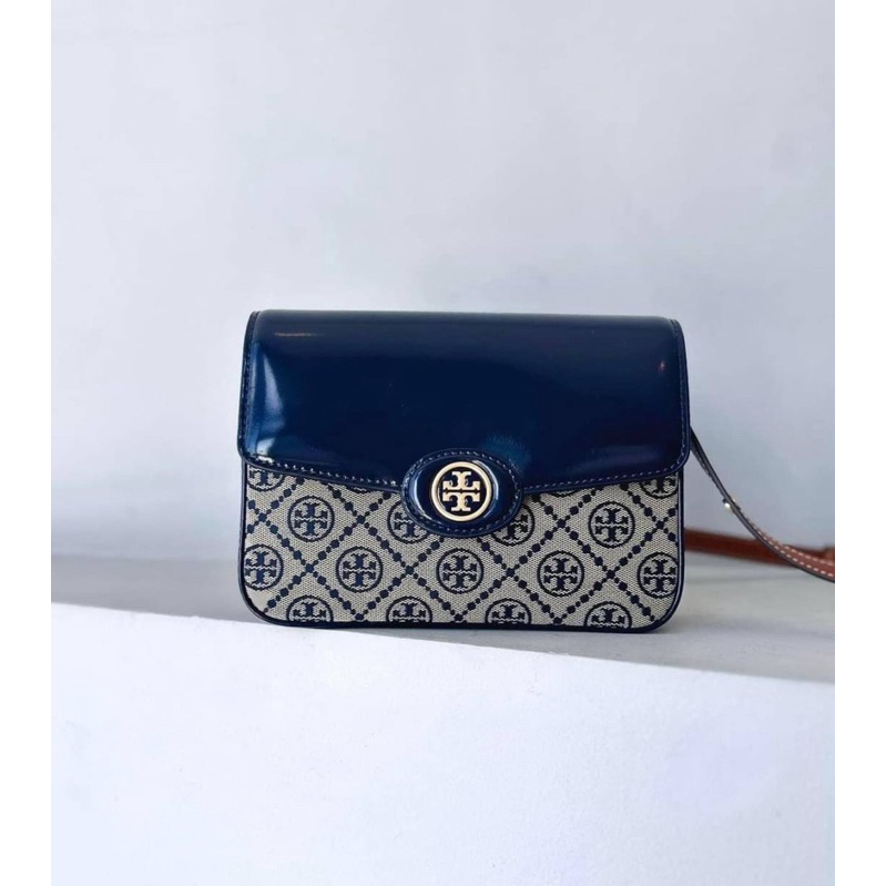 Tory burch Robinson T monogram Convertible Shoulder Bag