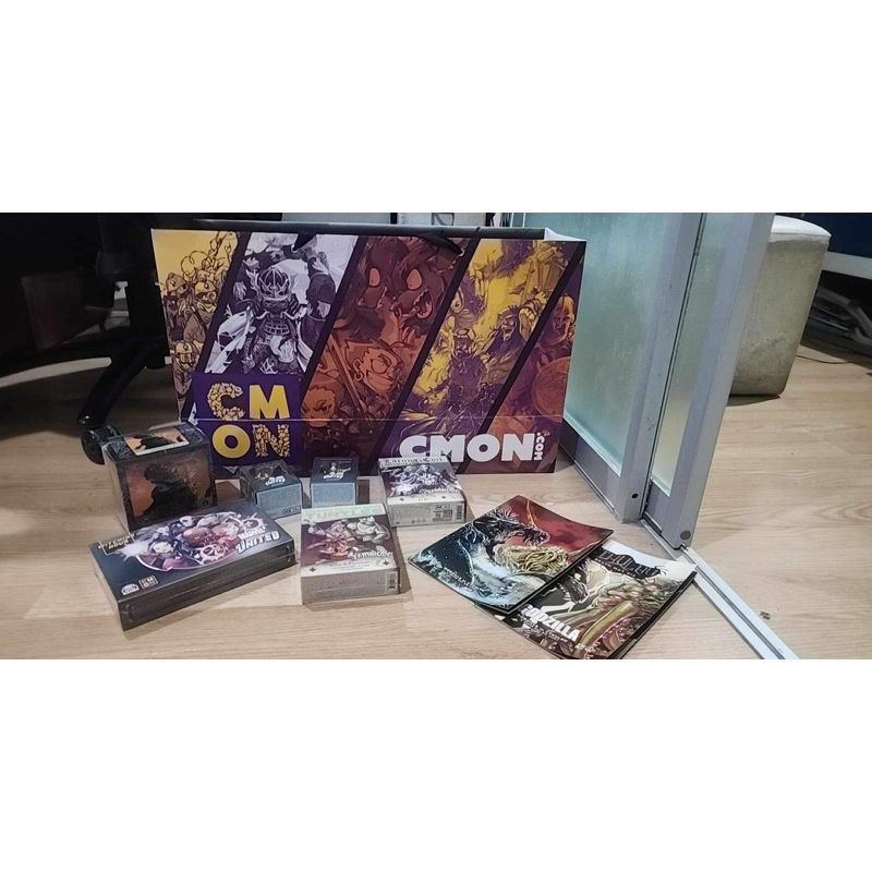 CMON Promo Death May Die Godzilla / Bebop and Rocksteady / Lacuna Coil Character / Witching Hour Marvel United