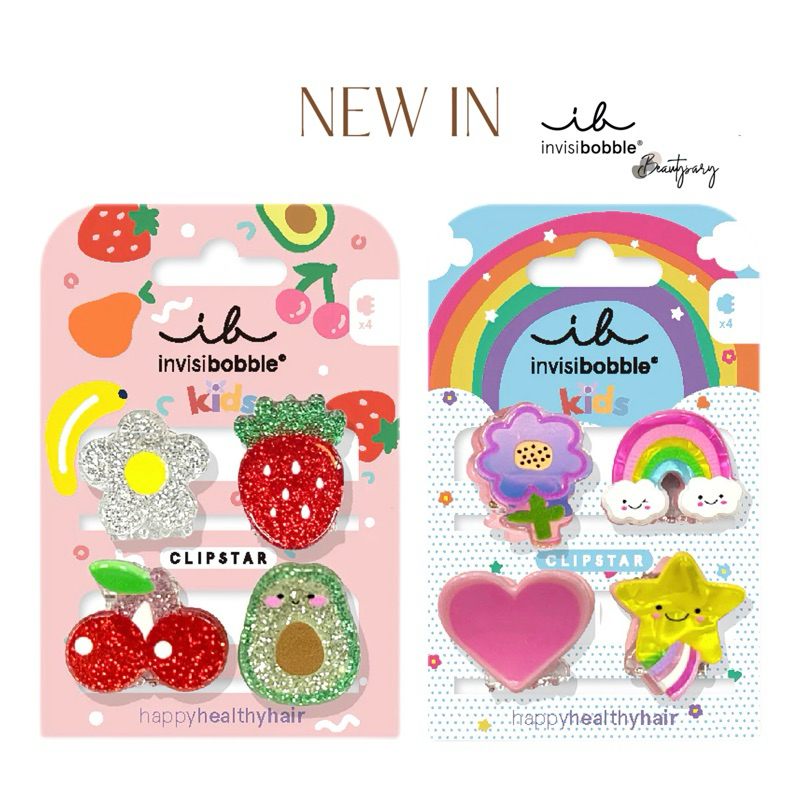 พร้อมส่ง INVISIBOBBLE กิ๊บติดผม Clipstar Kids (1 เซ็ต บรรจุ 4 ชิ้น)