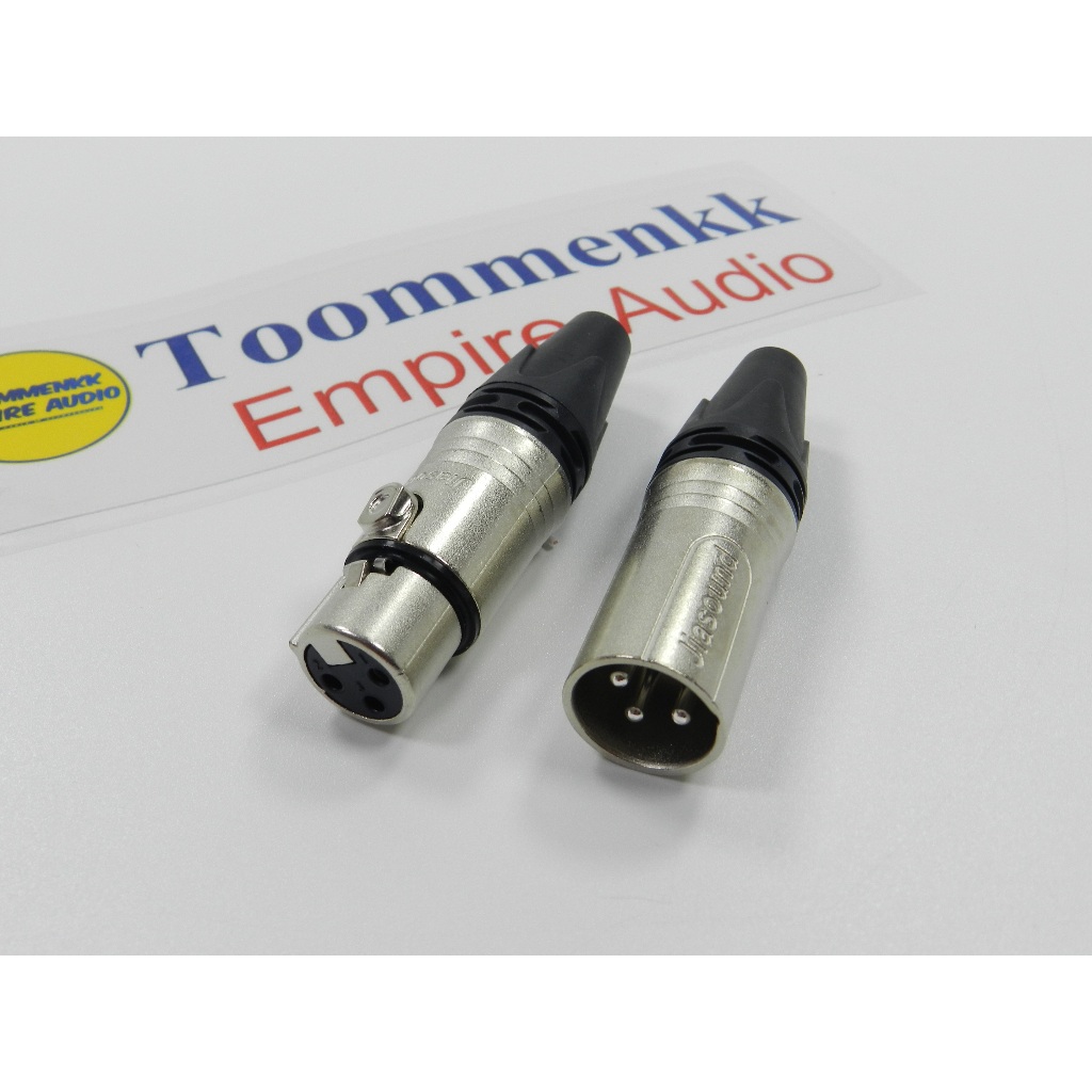 หัวเสียบ XLR 3pin ยี่ห้อ Jiasound (ปลั๊ก canon)