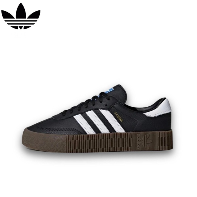 Adidas originals Sambarose black white ของแท้รองเท้าลำลองไม่ลื่นด้านบนต่ำ