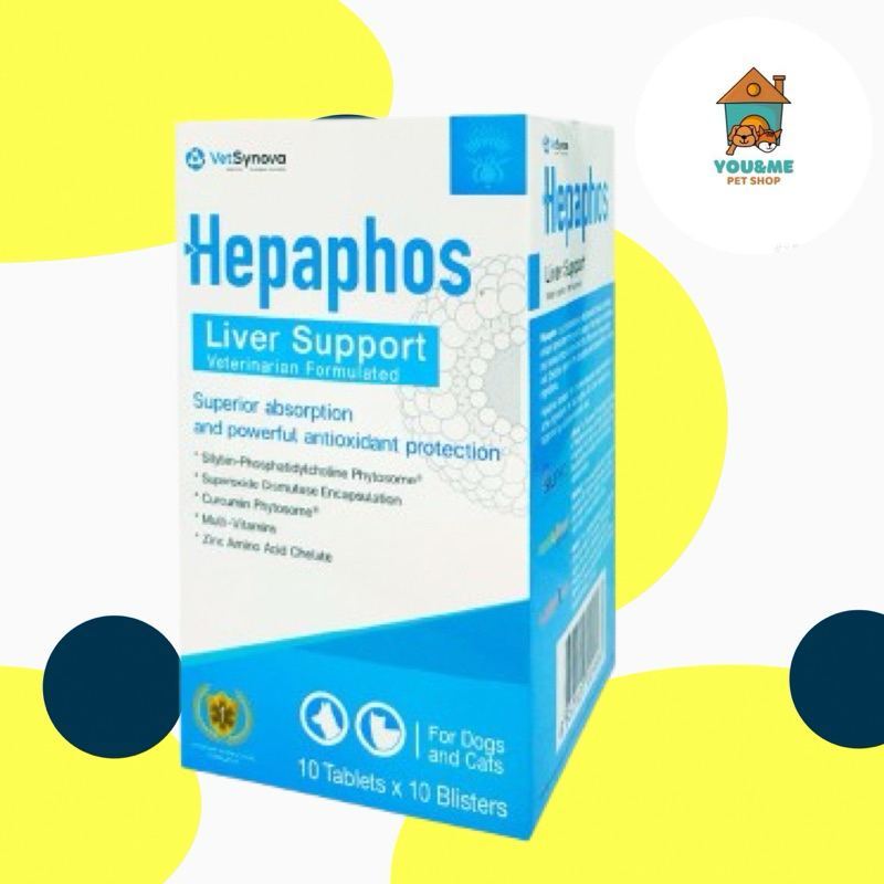 Hepaphos อาหารเสริมบำรุงตับ ด้วยเทคโนโลยี Phytosome Technology  สำหรับสุนัขและแมว