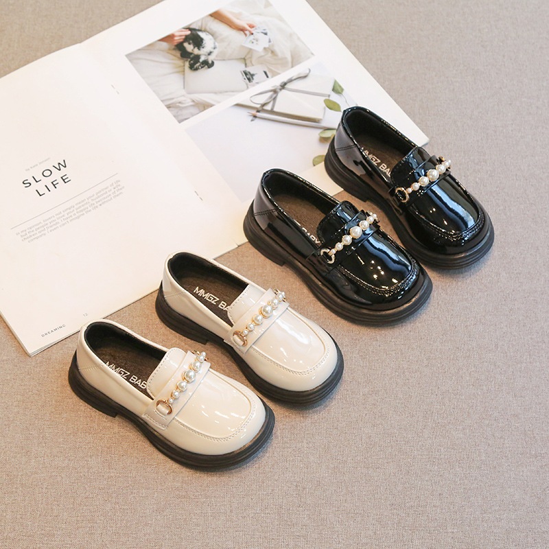 KIDSZONE รองเท้าคัทชูเด็กผู้หญิง สีพื้น ทรงเรียบ รุ่น V9005 - รูปที่ 4