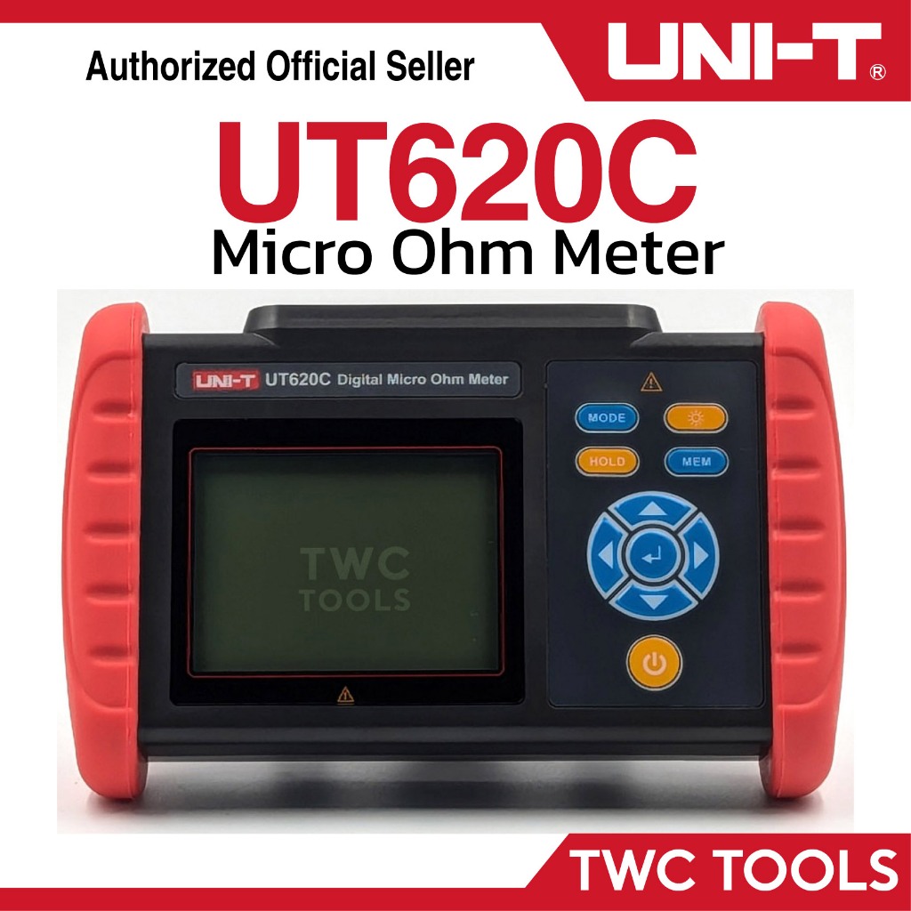 UNI-T 620C ไมโครโอห์มมิเตอร์ เครื่องวัดความต้านทาน 0.001 mΩ - 300 kΩ DC Low Resistance Meter UT620C