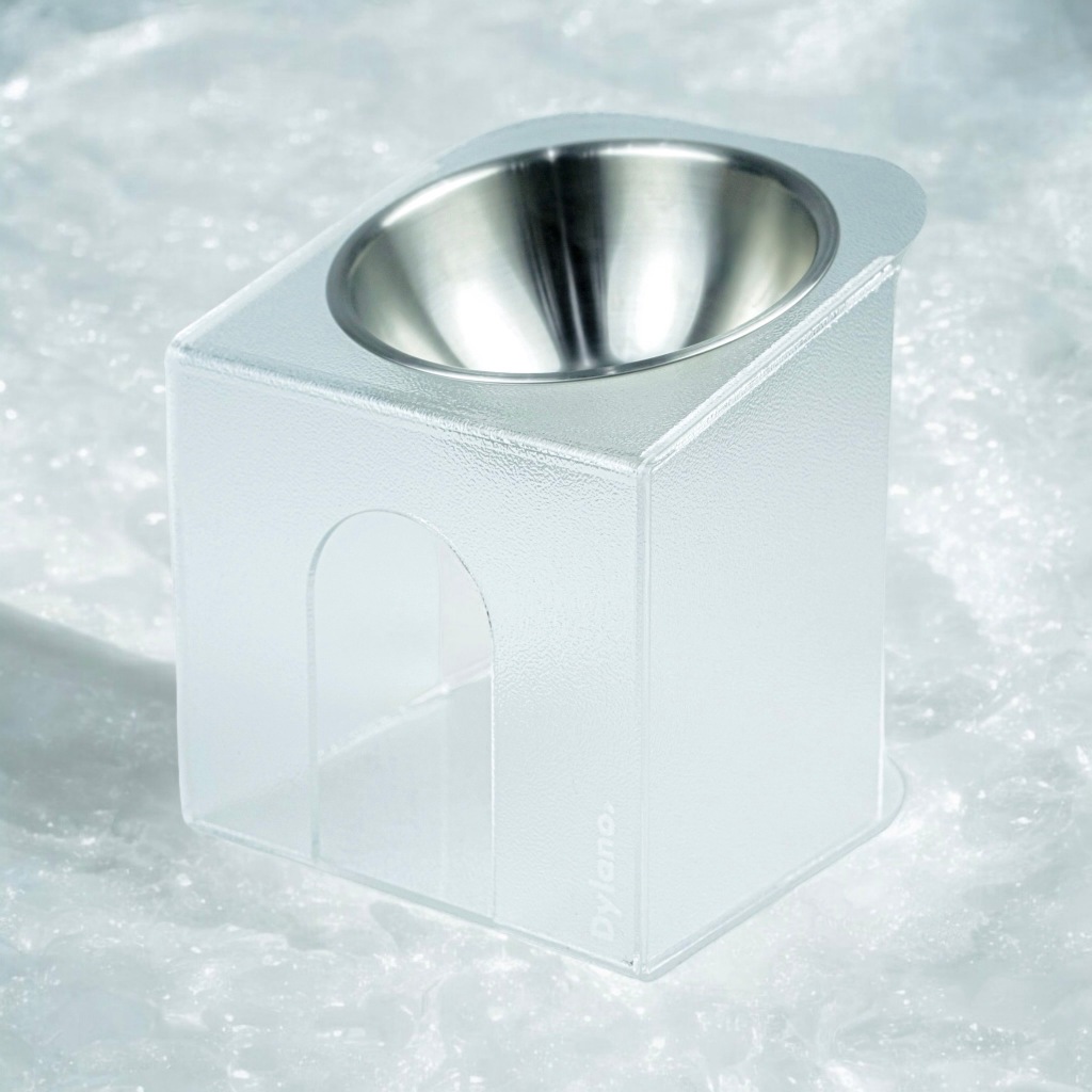 ชามอาหาร / ชามน้ำพร้อมฐานยกสูงไซส์กลาง (M) Dylano Elevated Acrylic Stand with Bowl (Medium)