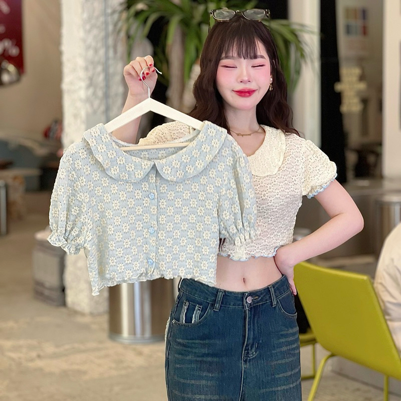NARYSTUDIO - dokmai เสื้อคอบัวตุ๊กตา