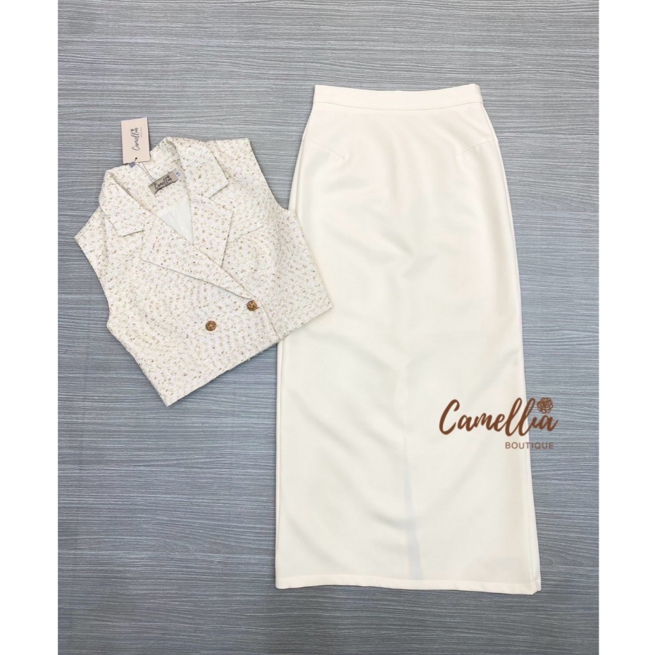 CAMELLIA: Set เสื้อแขนกุดผ้าสวิตโทนสีน้ำตาล(*สอบถามสต๊อกก่อนกดสั่งน๊า)