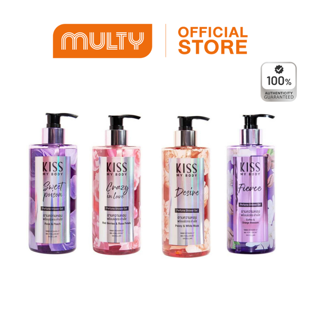 Kiss My Body Perfume Shower Gel 380 ml.
