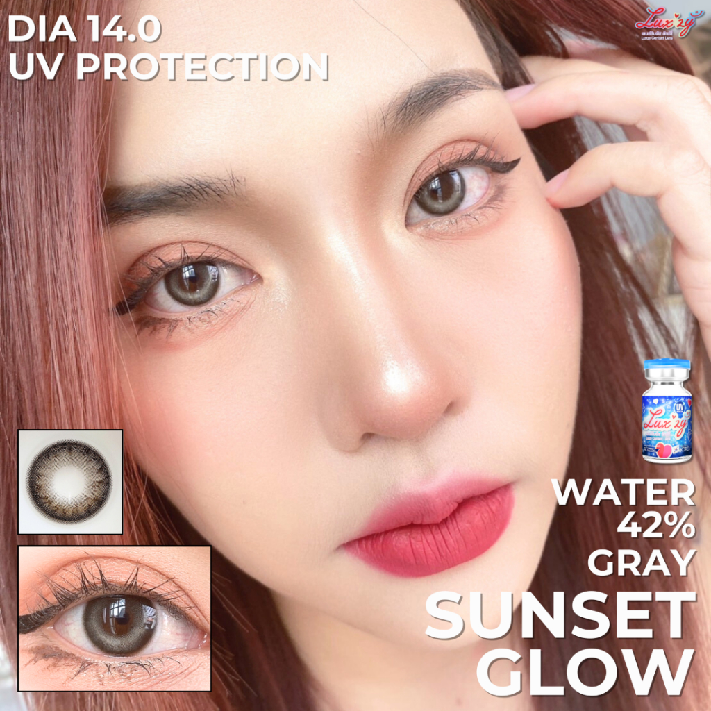 ✨️✨Luxzy lens✨️✨🎀รุ่น Sunset Glow🎀สีเทาGray🤍น้ำตาลBrown🧡 - รูปที่ 2