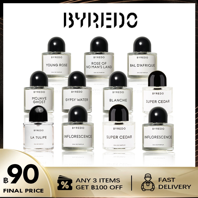 【ของแท้ 】Byredo Mojave Ghost & Blanche & Young Rose & Man's Land & Bal d'Afrique & Gypsy Water EDP