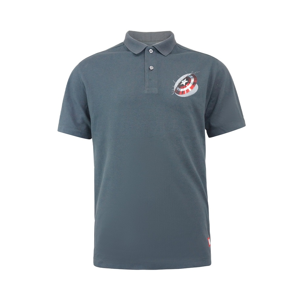 FBT x MARVEL เสื้อโปโลลาย CAPTAIN AMERICA รหัส D2C464