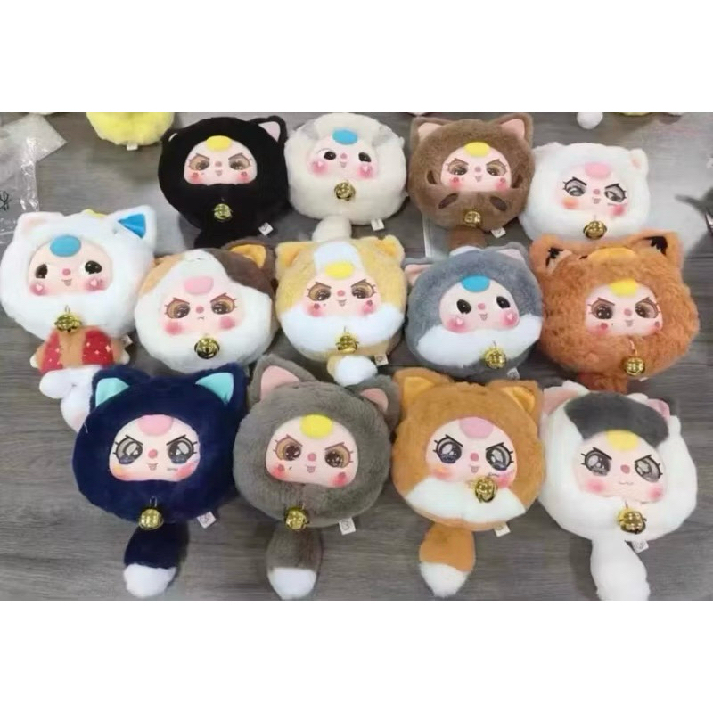 (พร้อมส่งในไทย ใช้ code30%) Baby Three Lucky Cat แมวนำโชค แบบแกะซอง เช็คตาเช็คตัว
