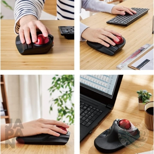 ✨พร้อมส่งจากญี่ปุ่นได้รับใน 9 วัน ✨ ELECOM HUGE Trackball Mouse เมาส์ทแรคบอลเชื่อมต่อง่ายดีไซน์ตามหลักสรีรศาสตร์