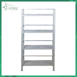 A1244 ชั้นอลูมิเนียมคว่ำจาน 4 ชั้น อเนกประสงค์ เก็บของในห้องครัว อลูมิเนียม ไม่เป็นสนิม (ขนาดใหญ่)