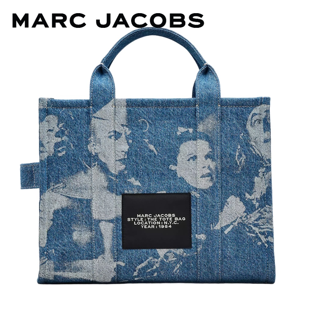 MARC JACOBS MARC JACOBS X WIZARD OF OZ  THE NO PLACE LIKE HOME DENIM MEDIUM TOTE BAG 2R4HTT031H03 RE24 กระเป๋าโท้ท