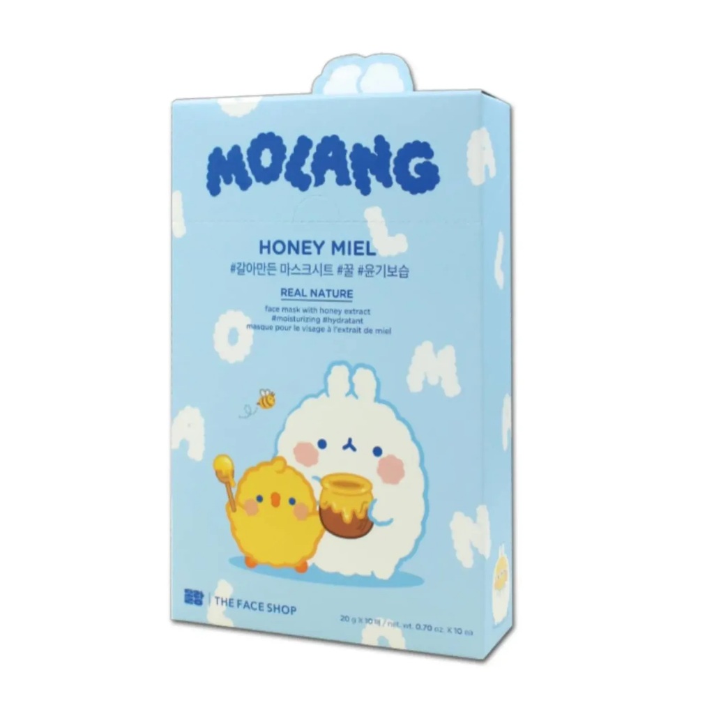 THE FACE SHOP TFS X MOLANG REAL NATURE HONEY FACE MASK