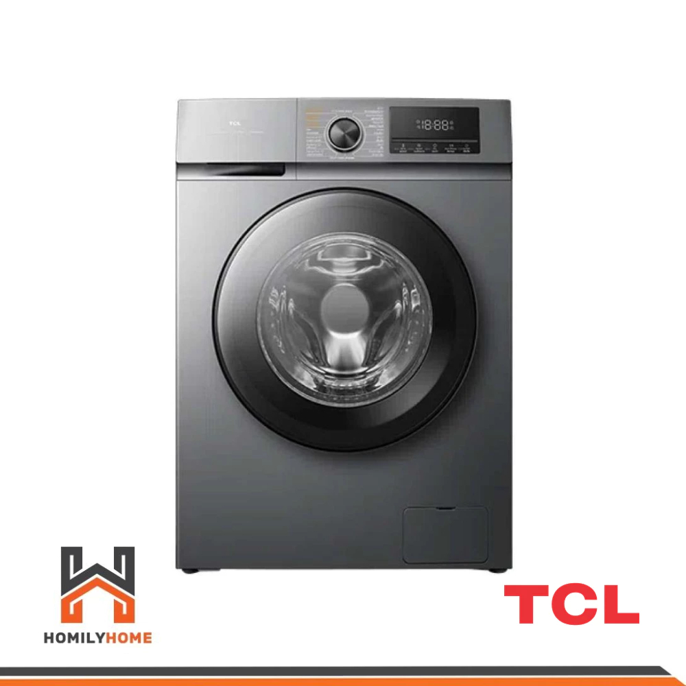 TCL Wash & Dry เครื่องซักอบผ้าฝาหน้า รุ่น WT12EPWDG 12Kg. อบ 8Kg เครื่องซักผ้า อบผ้า เครื่องซักอบผ้า