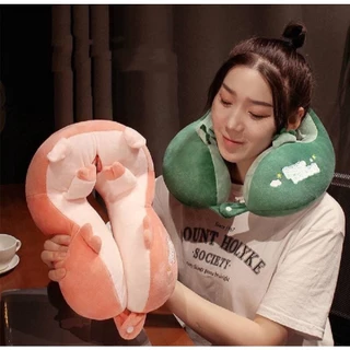 หมอนรองคอ 1แถม1 ทรงใหญ่สูงหนา นุ่ม