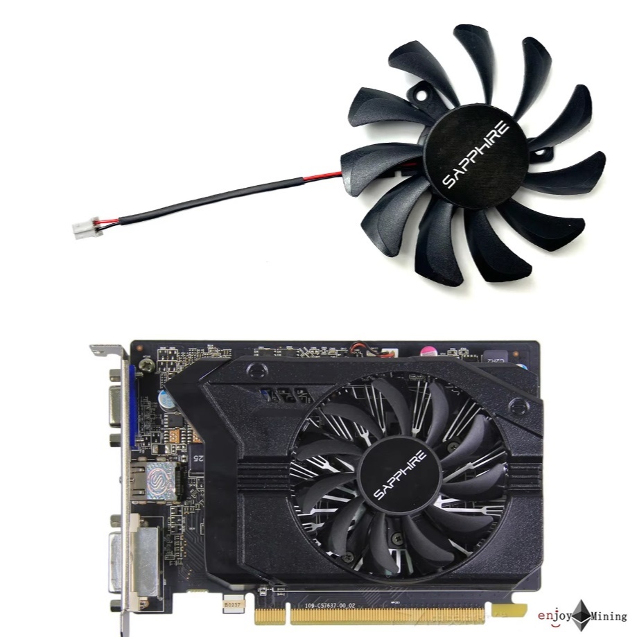 พัดลมการ์ดจอ Sapphire R7 240 250 340 350 Platinum Overseas Edition Graphics Card Fan