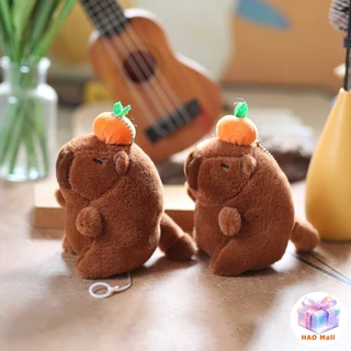 คาปิบารา พวงกุญแจ Capibara ตุ๊กตาคาปิบาร่า ตุ๊กตาตุ๊กตาพวงกุญแจจี้ ขนนิ่ม น่ารักๆ ห้อยกระเป๋า ห้อยกุญแจ ของขวัญวันคริสต์