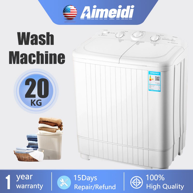 Aimeidi Washing machineเครื่องซักผ้า รับประกันคุณภาพจาก 2 ปี ขนาดความจุ 6kg 8kg 10kg เครื่องซักผ้า 2