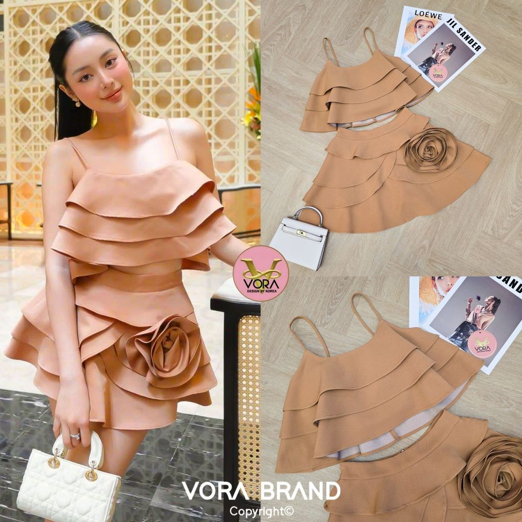VORA Set​ เสื้อสายสายเดี่ยว(*สอบถามสต๊อกก่อนกดสั่งน๊า)