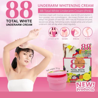 รักแร้ NEW 88 โทเกิล ครีม บำรุงผิวใต้วงแขน ระงับกลิ่นกาย ทารักแร้ขาว white underarm cream 35g “ กระปุกสีชมพู “
