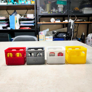 ลังใส่ถ่านแบตเตอรี่ ใส่ถ่าน AA / ถ่าน AAA / ถ่าน 9V (Battery Storage Case) [3D Print]
