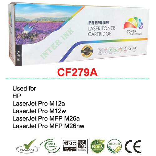 หมึกพิมพ์ LaserJet Pro M12a / M12w (CF279A) สีดำ Full Color