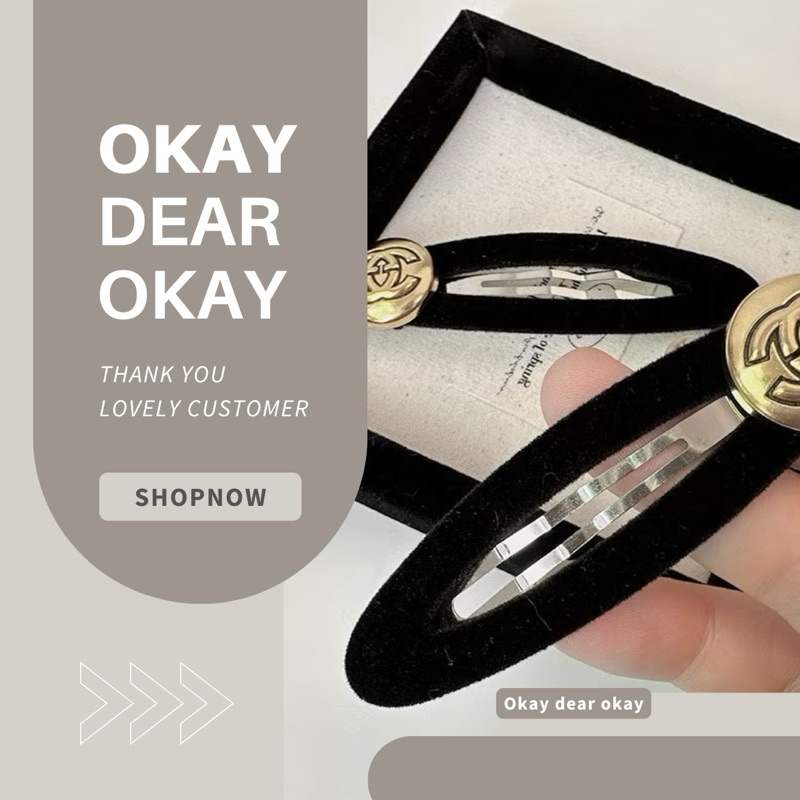 พร้อมส่ง 𝐇𝐚𝐢𝐫 𝐂𝐥𝐢𝐩𝐬 | กิ๊บติดผม Cc กิ๊บติดผมแบรนด์เนม กิ๊บพแฟชั่นพรีเมี่ยม