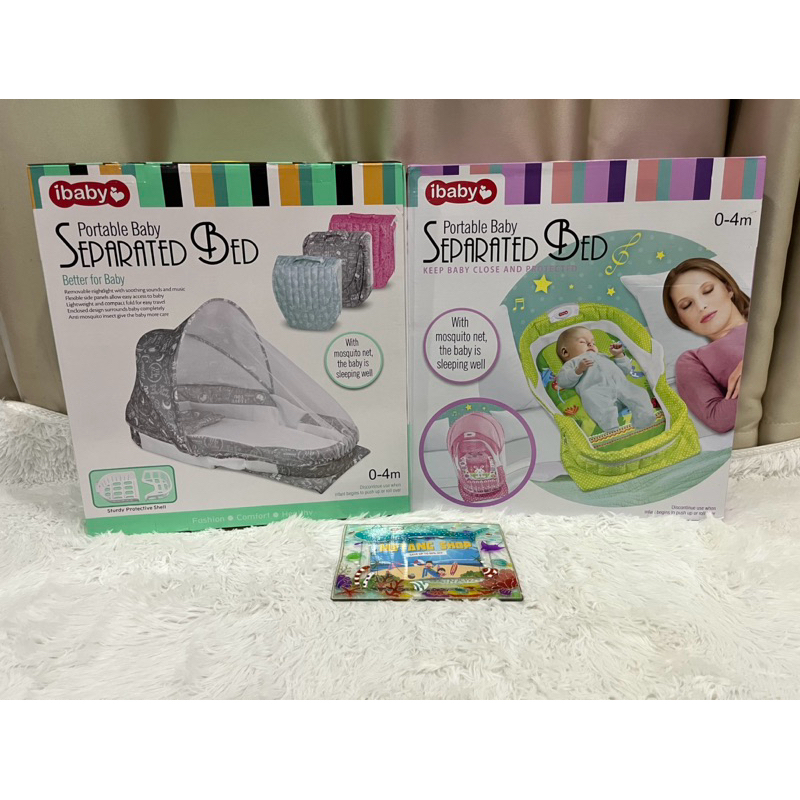 ที่นอนเด็กแบบพกพาibaby สีชมพู