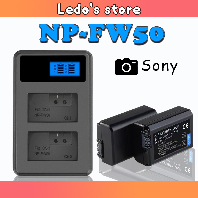 แบตเตอรี่กล้อง Sony NP-FW50 แบตเตอรี่ Sony Alpha A6500 A6300 A6000 A5000 NEX-3 กล้อง