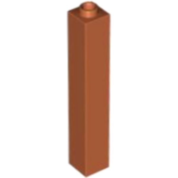 LEGO PART No: 2453a (ชิ้นส่วนเลโก้) Brick 1 x 1 x 5 - Hollow Stud