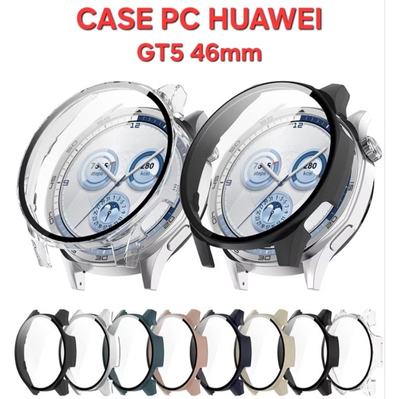 Huawei GT5 46m (เคสกระจก ขอบดำ) กันจอแตก กันรอย🇹🇭จากไทย ส่งไว ราคาถูก