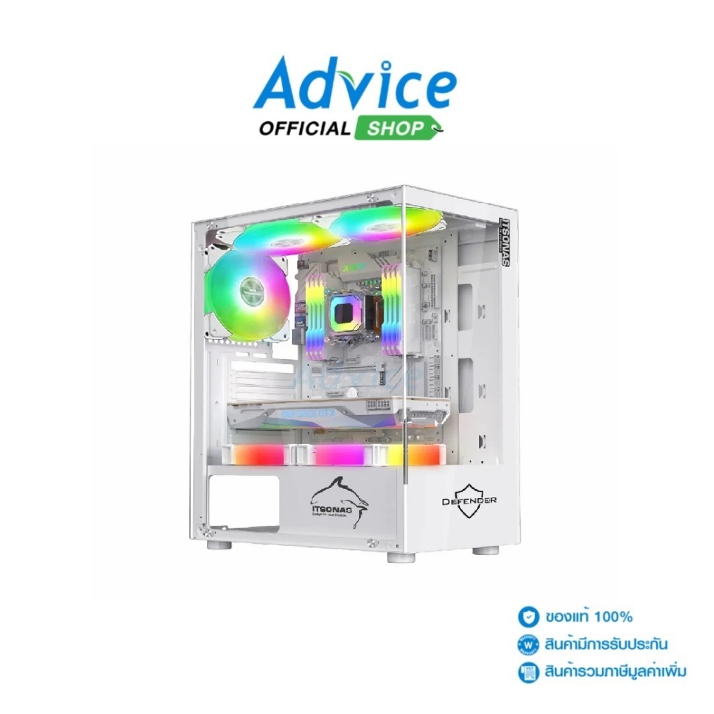 ITSONAS mATX CASE (NP)  DEFENDER ARGB (WHITE) - A0157912