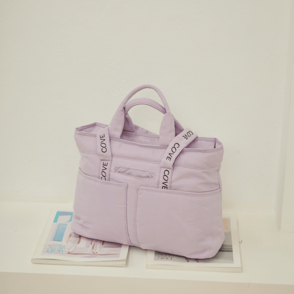 Puffy Daytrip Tote รองรับ Laptop 15 นิ้ว กระเป๋าใส่โน๊ตบุ้ค กระเป๋าผ้าไนลอน น้ำหนักเบา