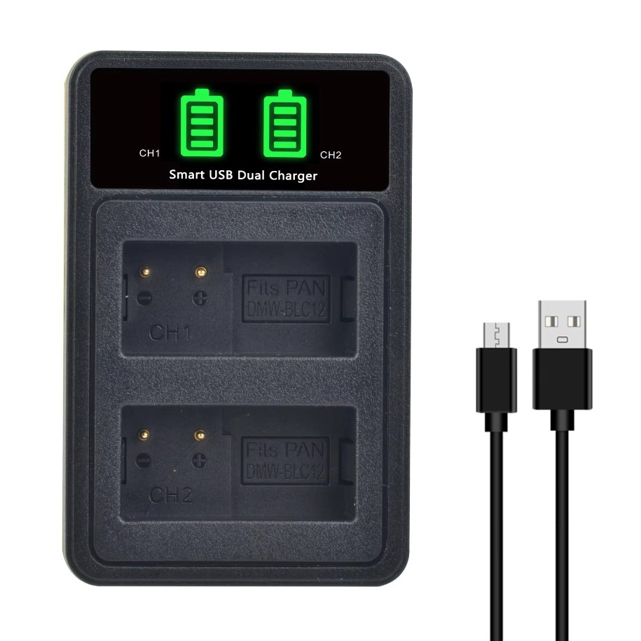 แบตเตอรี่ แท่นชาร์จ DMW-BLC12 สำหรับกล้อง Lumix