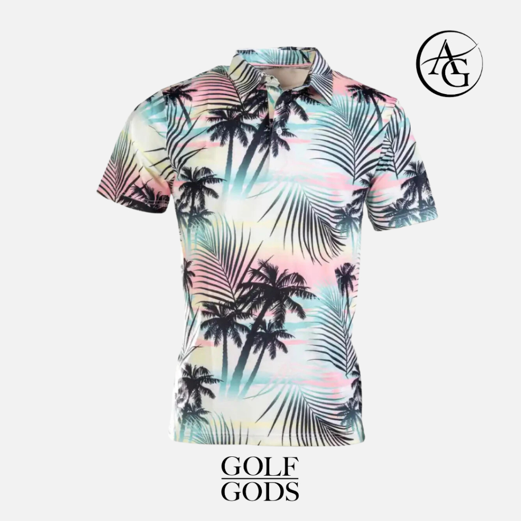 Golf Gods เสื้อโปโลผู้ชาย Cotton Candy Cool Tech Performance