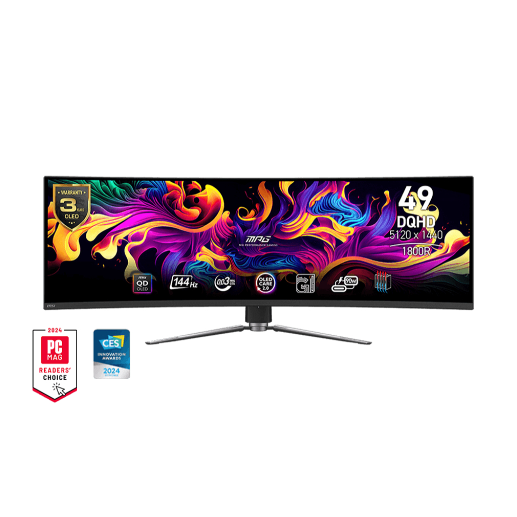 MONITOR (จอมอนิเตอร์) MSI MPG 491CQP QD-OLED 49 INCH DQHD 144Hz