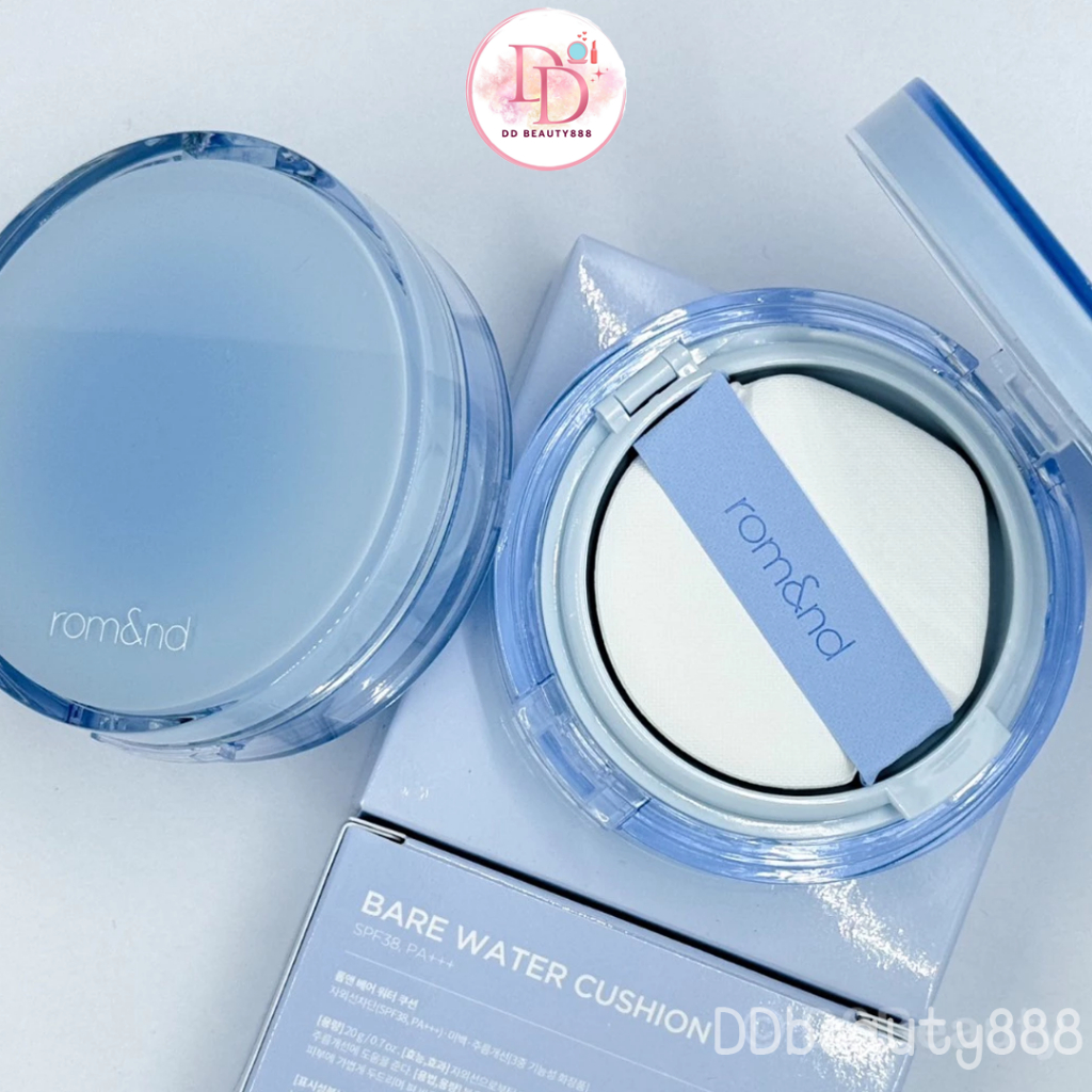 คุชชั่น Rom&nd Bare Water Cushion 20g เนื้อบางเบา ให้ความชุ่นชื้น 48ชั่วโมง