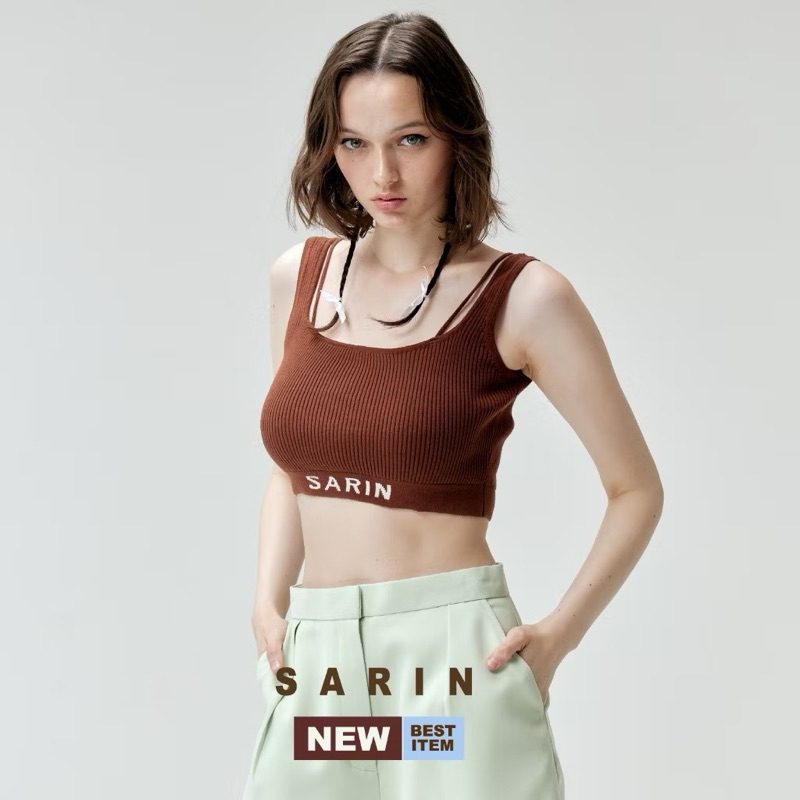 sarin เสื้อผ้า cotton 100% ทอลายโลโก้ SARIN  มี 3 size ผ้ายืด....