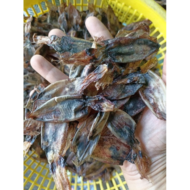 1kg ปลาหมึกแห้ง หมึกหอม หมึกจืด หมึกสีเข้มแต่ผิวใสๆ สด สะอาด อร่อยไม่ขม