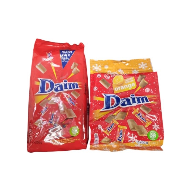Daim ช็อกโกแลตสอดไส้คาราเมล ขนาด 200g Exp04/08/2025-ขนาด250g Exp15/09/2025