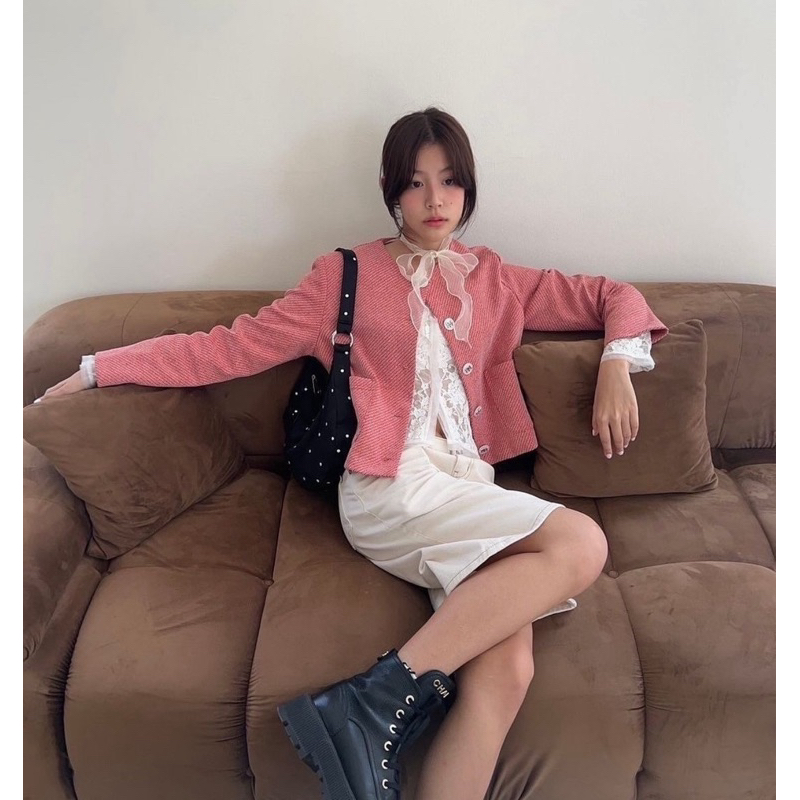 ✔️รับหิ้ว New in pack❤RM Buttons Jacketสีแดง Rally Movement S M