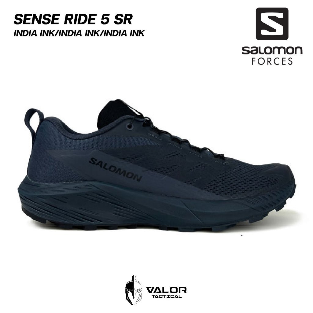 Salomon - Sense Ride 5 SR [India Ink/India Ink/India Ink] รองเท้าวิ่ง เทรล Trail Running กันลื่น น้ำ