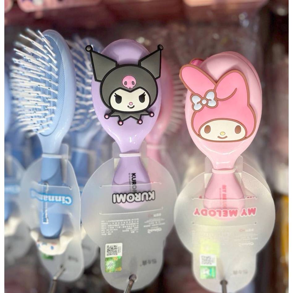 พร้อมส่ง แปรงหวีผม Sanrio ลิขสิทธิ์แท้ พกพาได้ น่ารักมาก