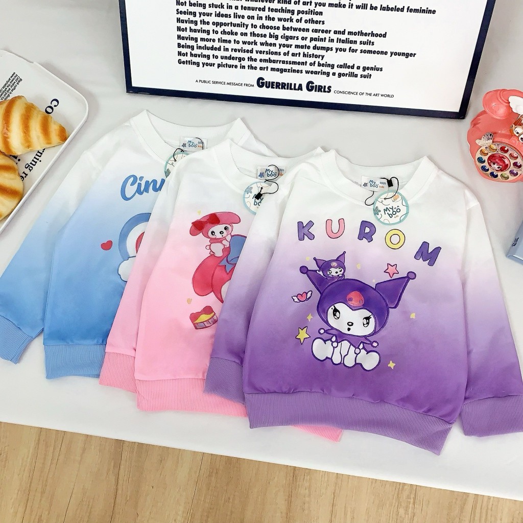 เสื้อแขนยาวลูกสาว sanrio ผ้าเกร็ดปลา น่ารักทุกลาย No.509
