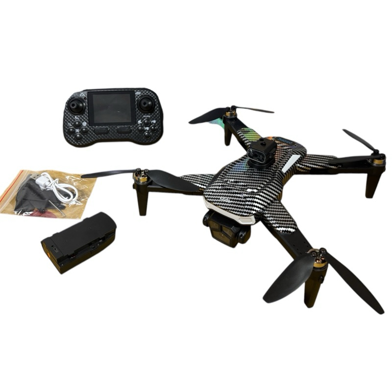 โดรน J18Pro ติดกล้องWIFI-FPV 720P มอเตอร์บัสเลท(มีเซ็นเซอร์กันชน) รีโมทแบตชาร์จมีจอในตัว 2.4GHz อุปกรณ์พร้อมเล่น